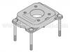 Фланец, центральный впрыск Carburetor Flange:032 129 765